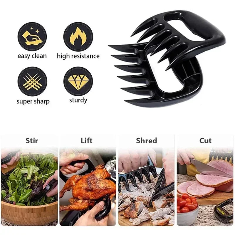 Garras Desfiadoras de Carne 2 Peças – Ferramenta para Churrasco e Cozinha